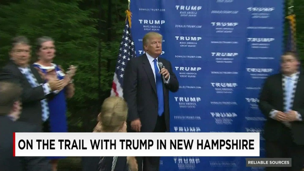 On the road with Trump in New Hampshire