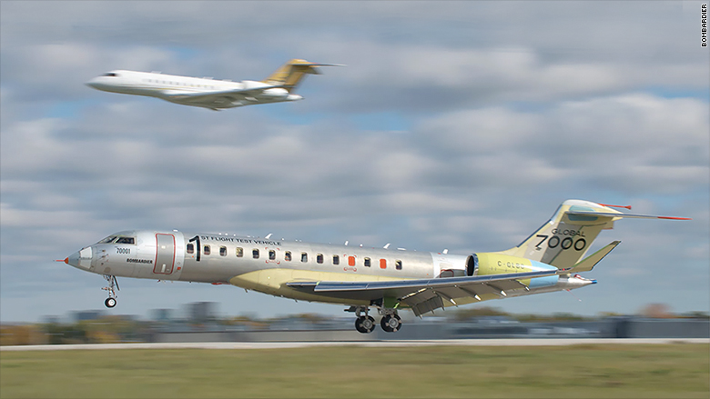 bombardier global 7000 first flight