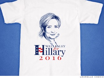 Wellesley hillary shirt