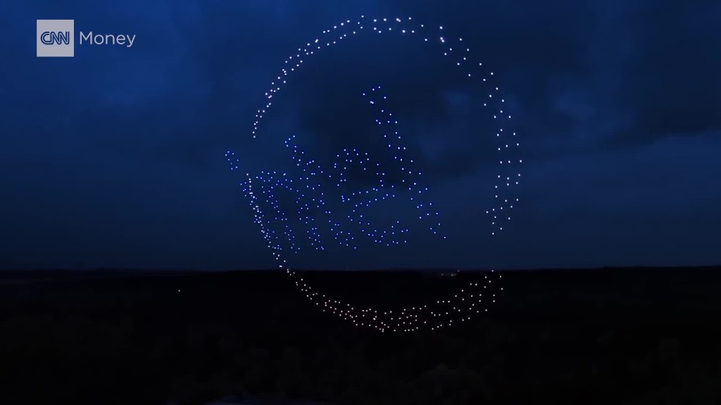 Intel puts on a light show with 500 drones