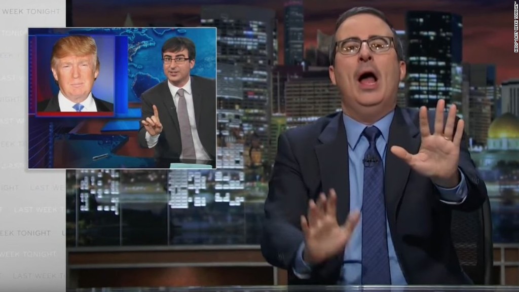 Watch John Oliver urge Trump to run for president