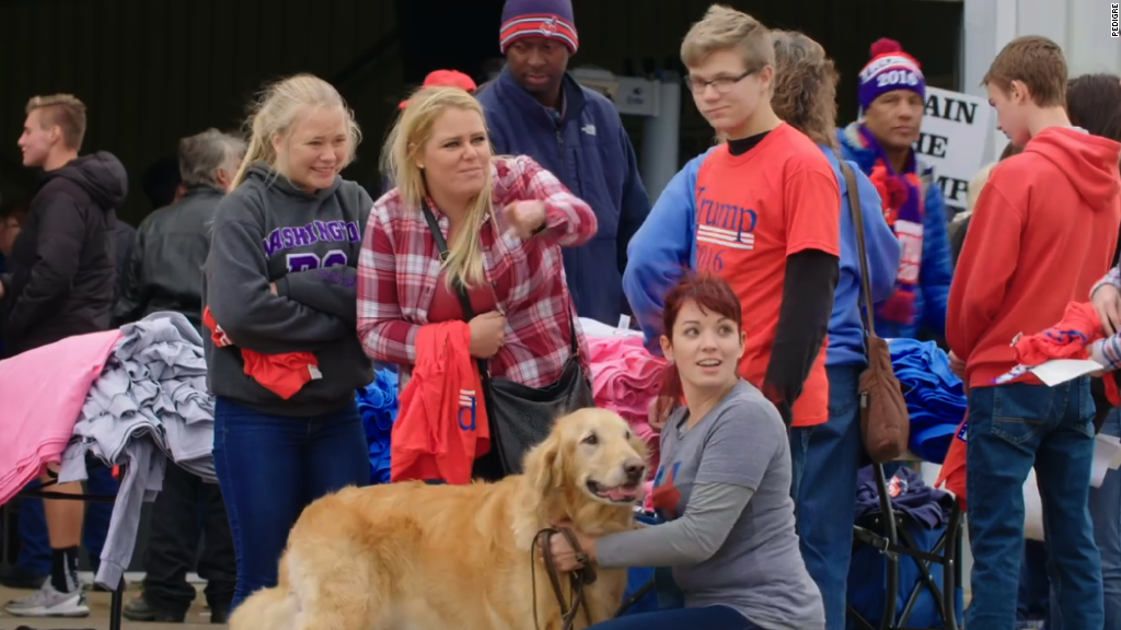 Dog brings Trump, Clinton supporters together in new ad