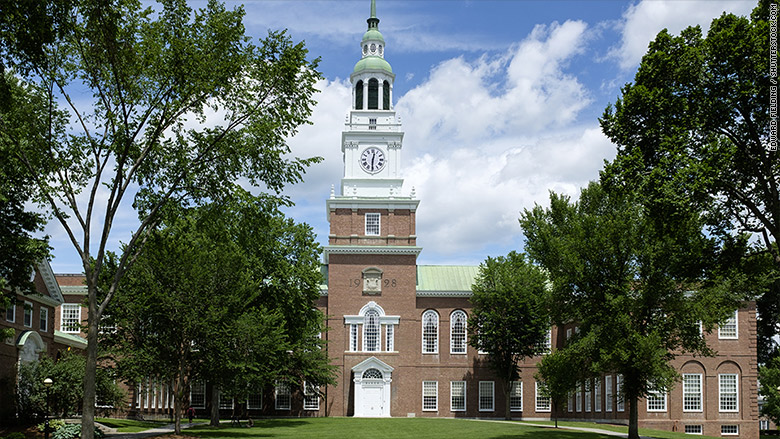 most expensive colleges 2016 dartmouth