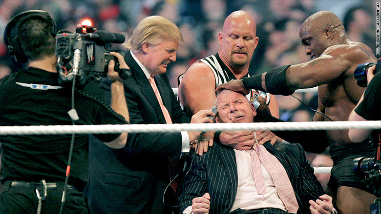 trump mcmahon wrestlemania 2007