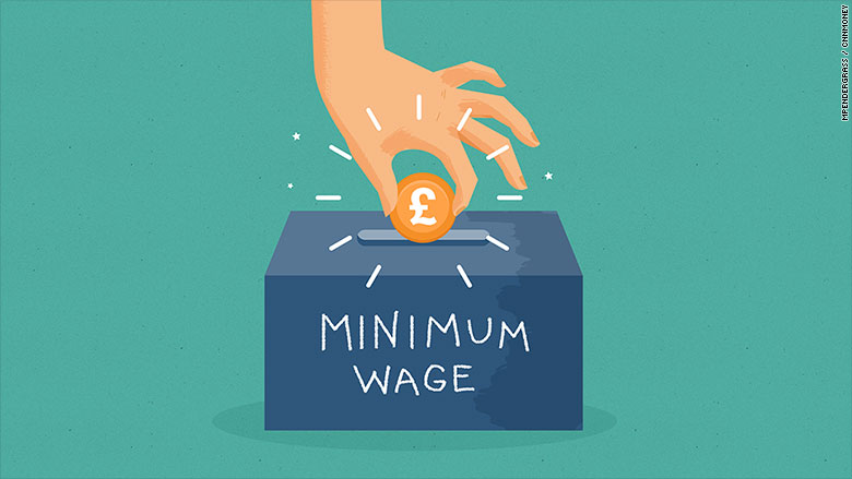 minimum wage illustration pounds