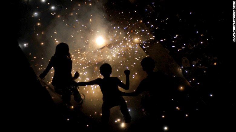 new delhi fireworks diwali