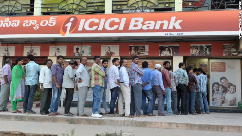 India's cash crisis: The lighter side of long ATM lines