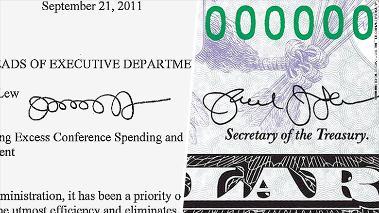  jack lew signature comparison