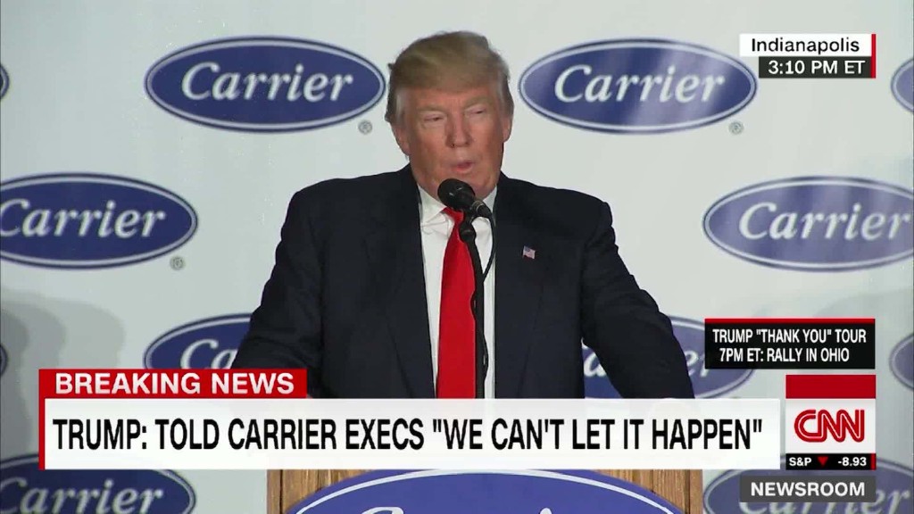 Trump claims victory at Carrier, but critics aren't so sure