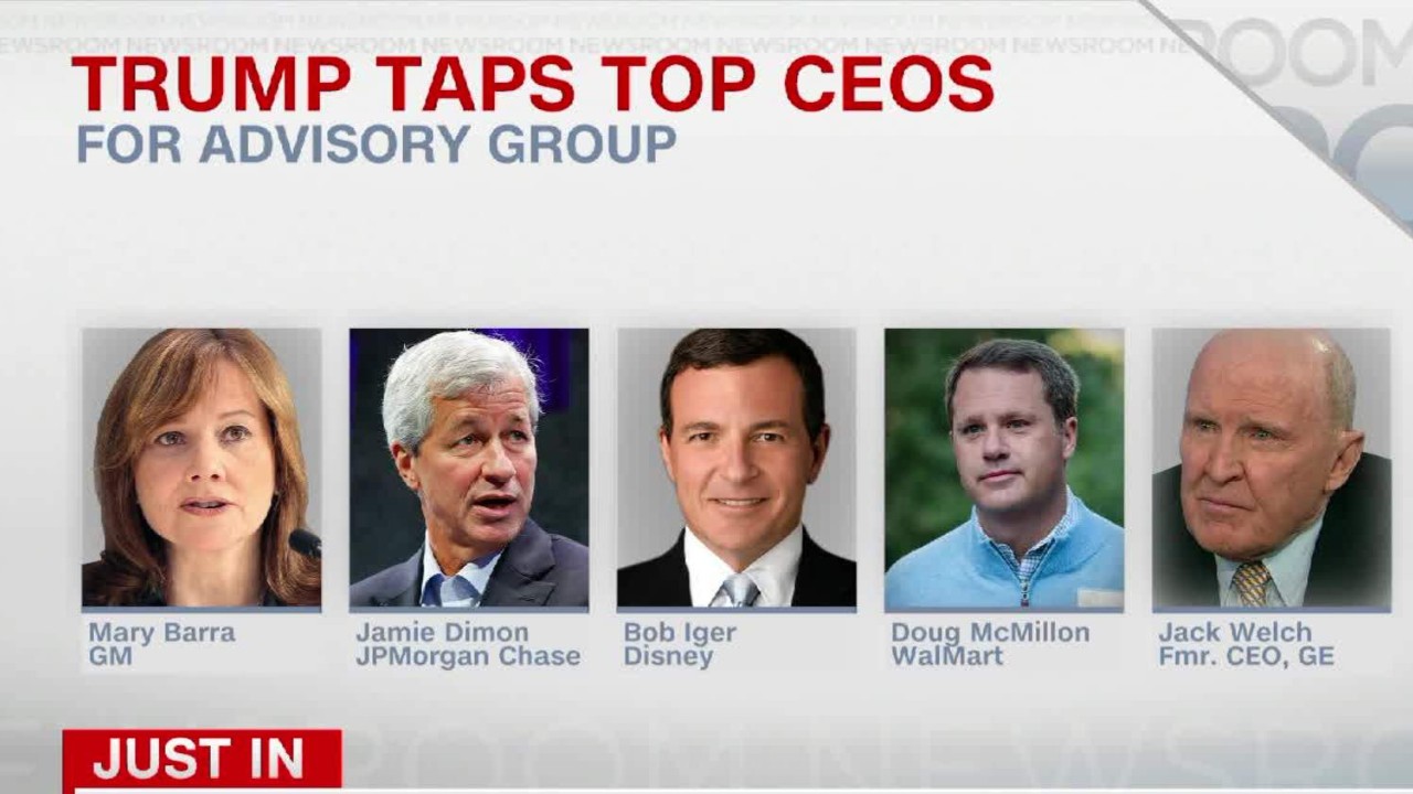 Trump Tapping Top CEOs For Advisory Group - Video - Business News