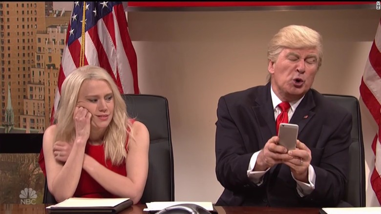 trump snl tweeting