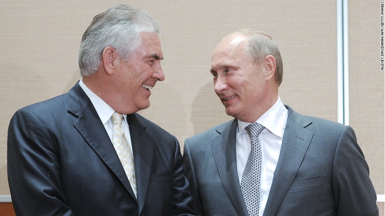 Rex Tillerson Exxon Vladimir Putin