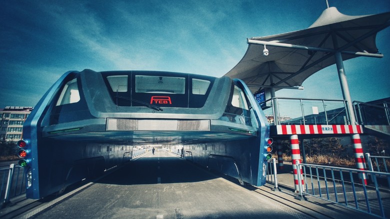 China elevated bus abandoned 3