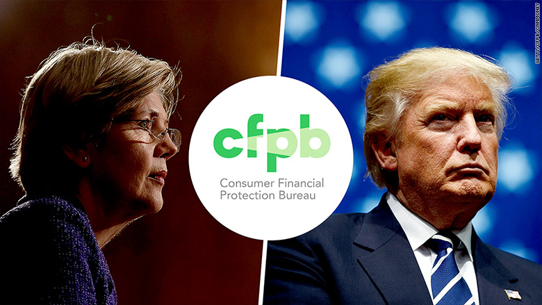 cfpb elizabeth warren donald trump