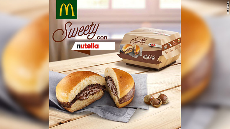 mcdonalds nutella burger