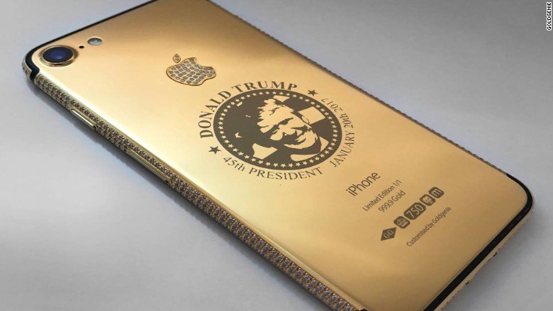 Trump gold iphone