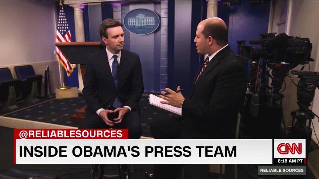 Press secretary Josh Earnest's advice for his successor Sean Spicer