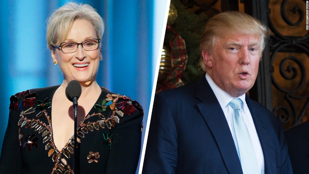 Meryl Streep gets political at Golden Globes