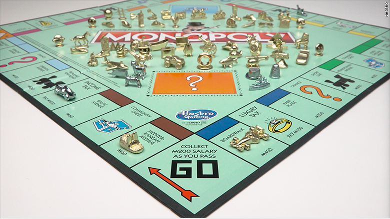 monopoly board tokens