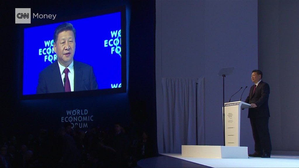 Chinese president's Davos globalization speech in 2 mins