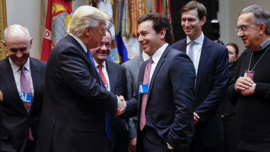 Trump meets with CEOs of GM, Ford, Fiat Chrysler