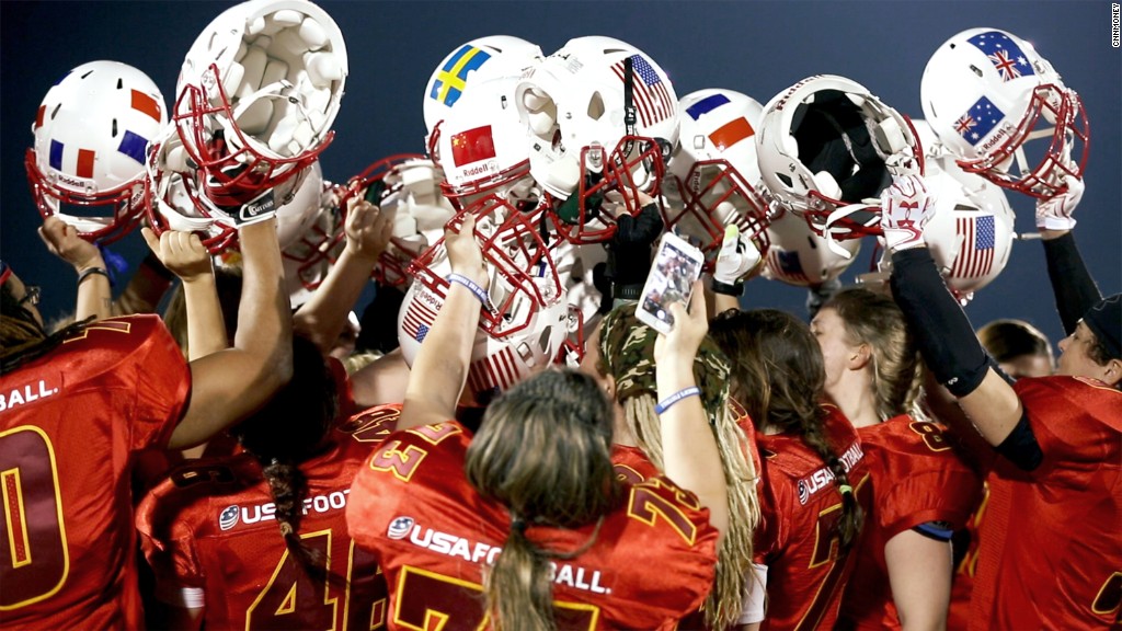 Inside the world of women's tackle football