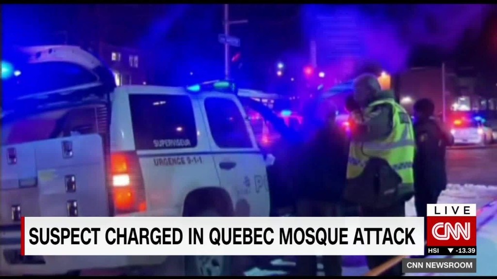 Suspect charged in Quebec mosque attack