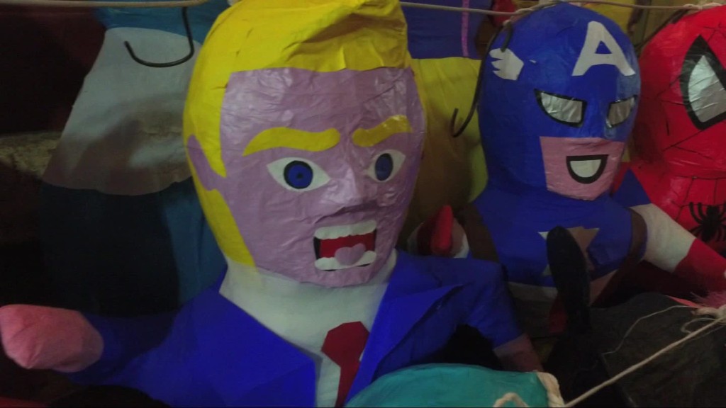 Trump piñatas selling out in Mexico