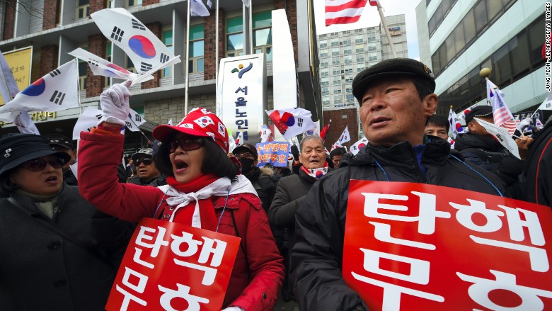 south korea protest