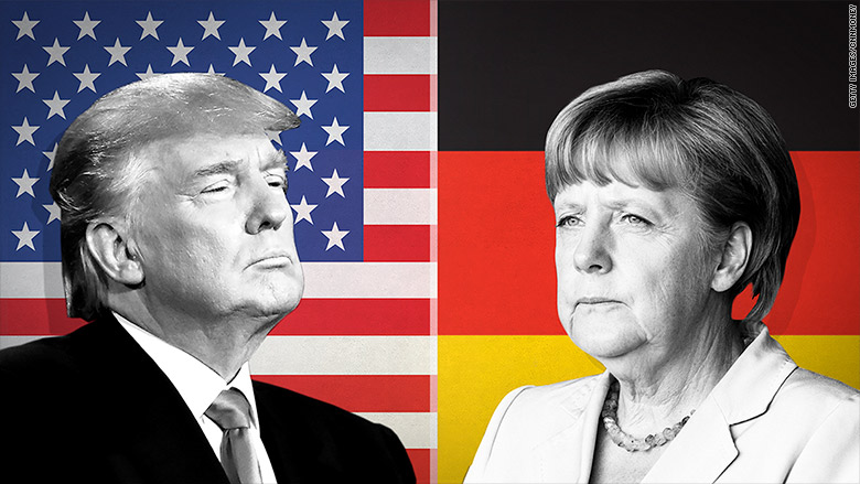 merkel meets trump