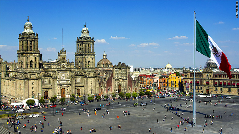 top countries tourism mexico