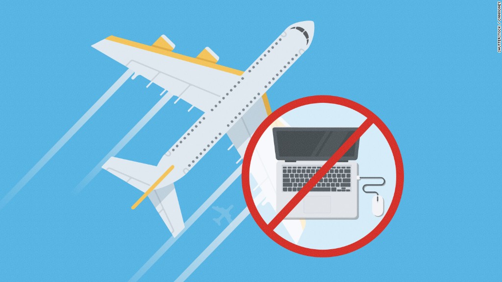 Large electronics banned from cabins on some flights