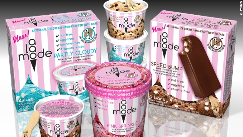 a la mode ice cream boxes 