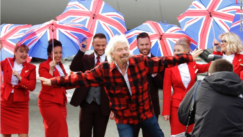 Richard Branson flight attendants 