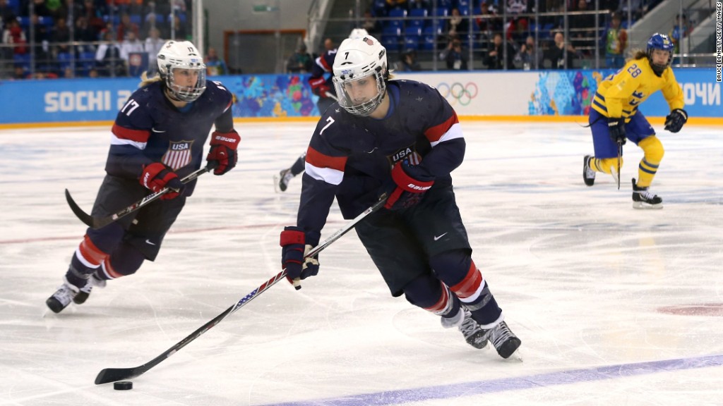 US women's hockey scores better pay, hits the ice