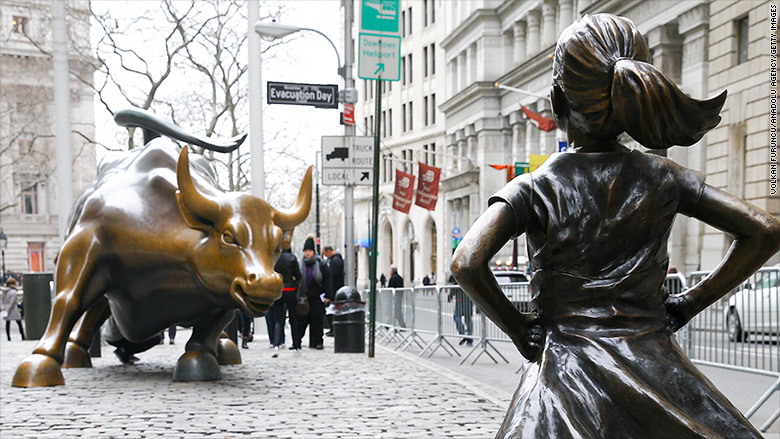 fearless girl with bull
