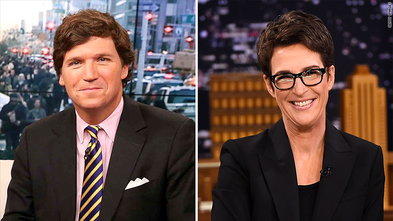 tucker carlson rachel maddow