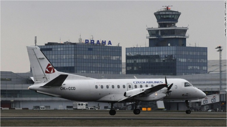 czech airlines plane aviation travel