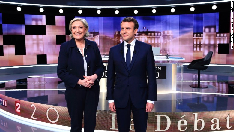 Le Pen Macron debate