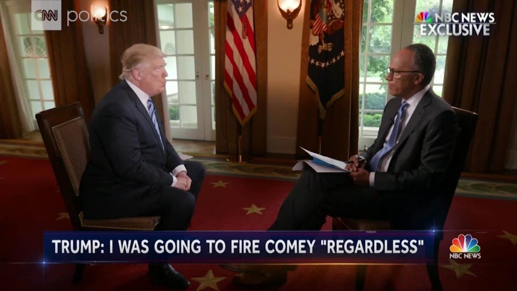 Trump's NBC interview in 2 minutes