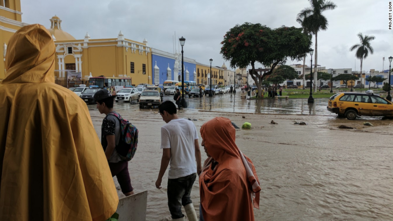 Peru floods project loon