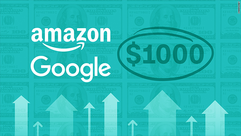 google amazon stock 1000