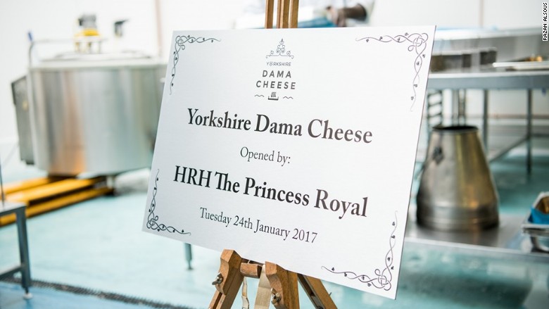 yorkshire dama cheese sign