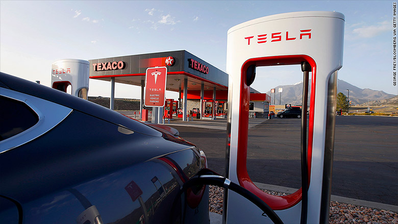 tesla electric cars gas oil