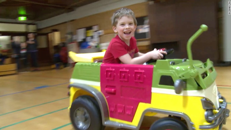 Go Baby Go is a national grassroots program making toy cars accessible