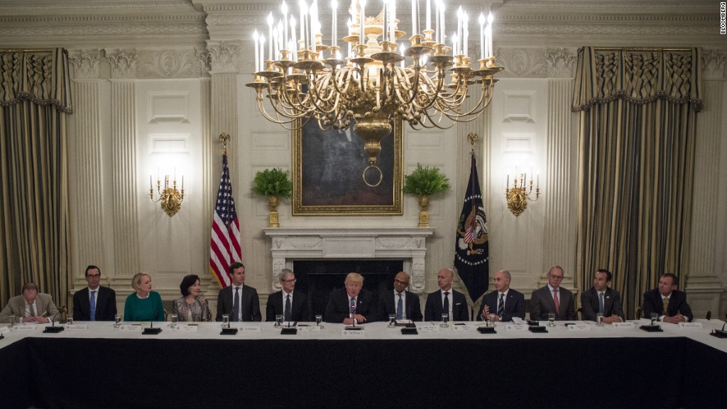 Top tech leaders meet with Trump