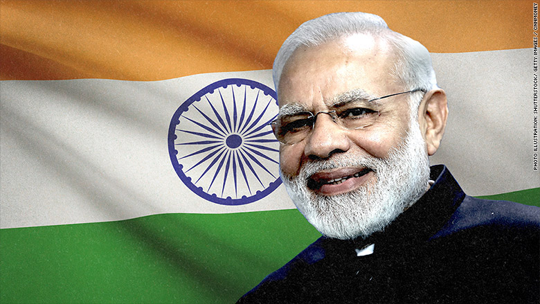 modi flag india