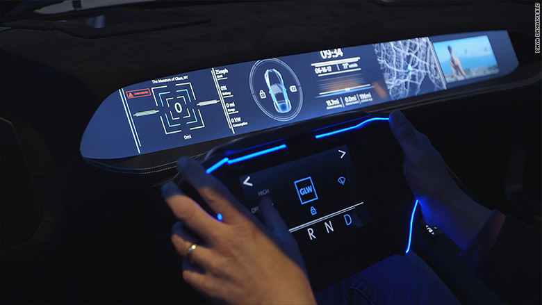 corning concept car dash