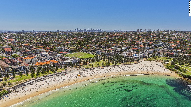 Best beaches airports Sydney Coogee aerial
