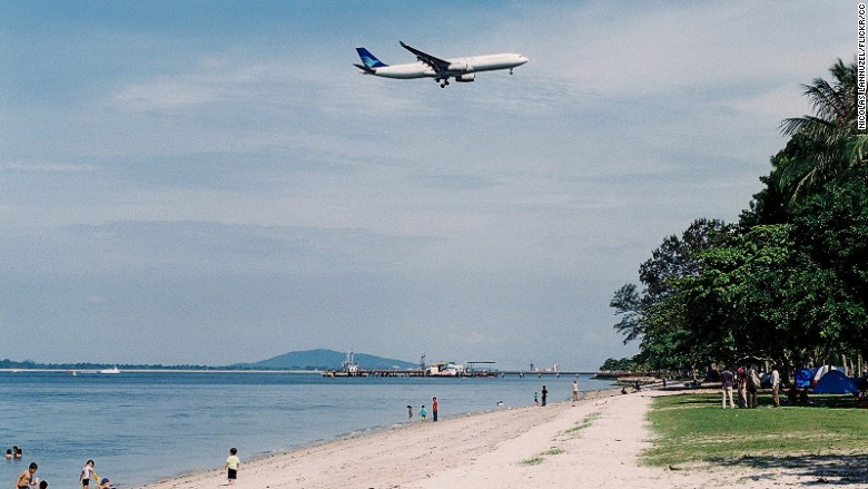 Best beaches airports Changi Singapore